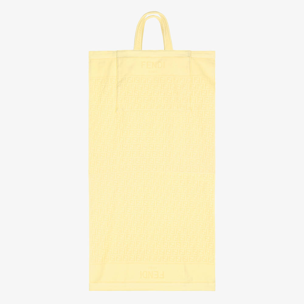 Fendi Yellow Ff Logo Fold-up Towel (146cm)