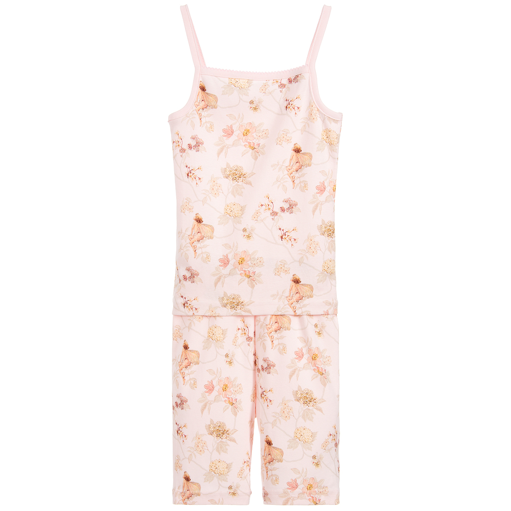 Flower Fairies By Childrensalon Kids'  Girls Cotton Short Pyjamas In Pink