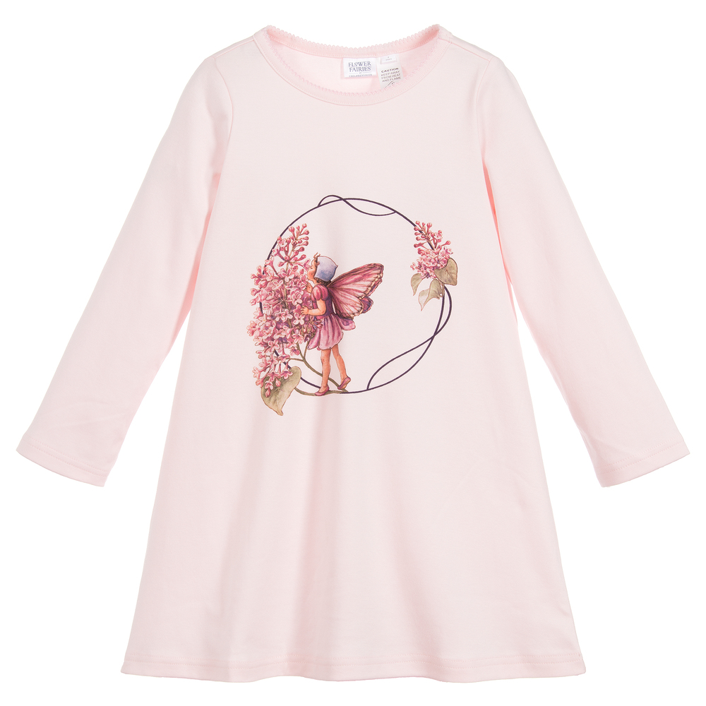 Flower Fairies By Childrensalon Girls Pink Cotton Nightdress