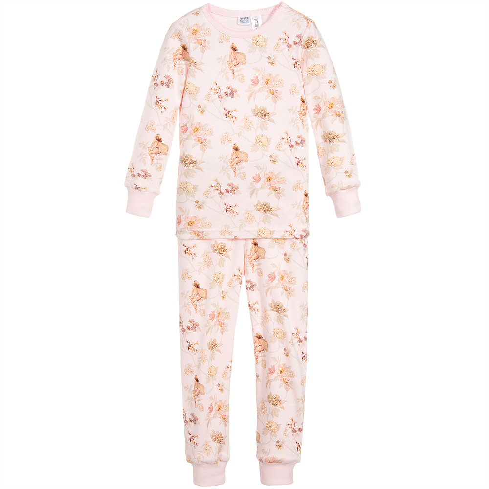Flower Fairies By Childrensalon Kids'  Girls Pink Cotton Pyjamas