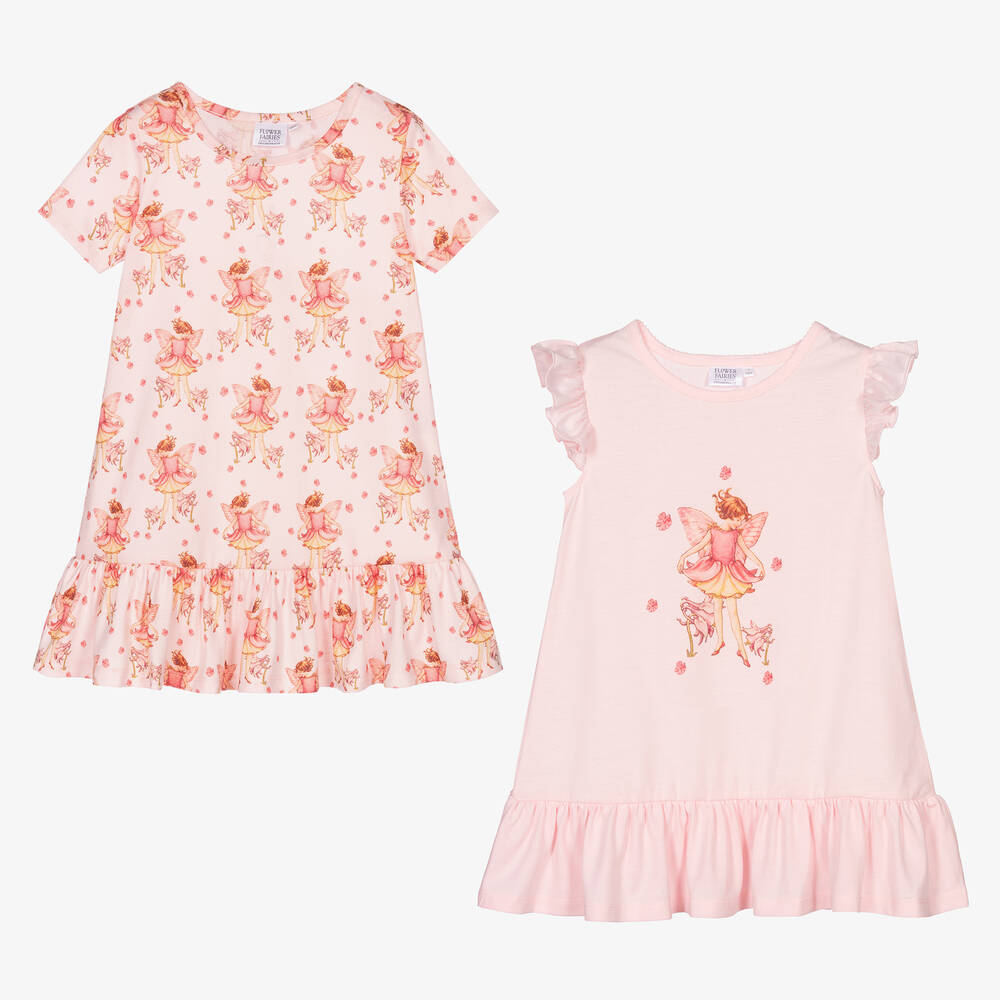 Flower Fairies™ by Childrensalon - Rosa Jersey-Nachthemd (2er-Pack) | Childrensalon