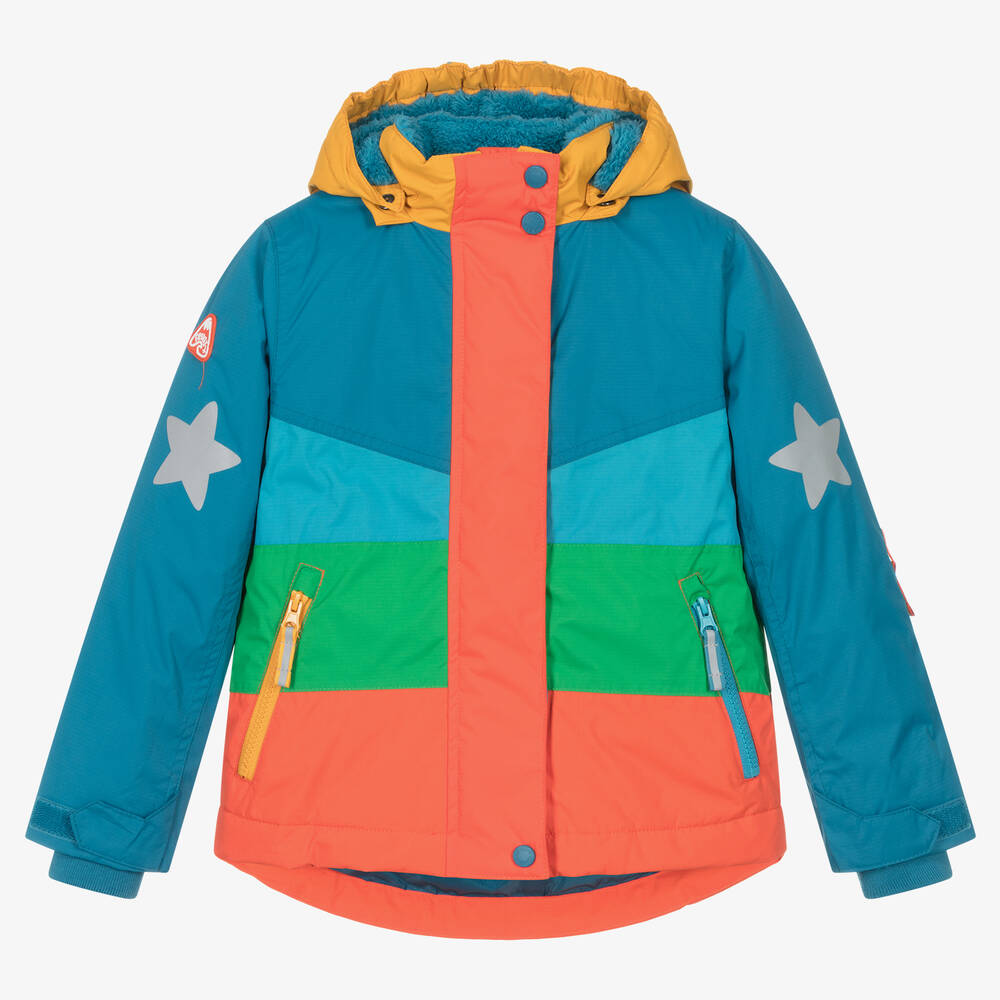 Frugi - Boys Multicolour Waterproof Ski Jacket | Childrensalon