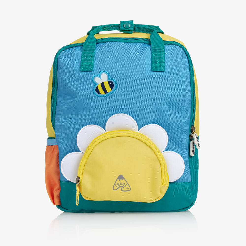Frugi - حقيبة ظهر كانفاس لون أزرق للبنات (34 سم) | Childrensalon