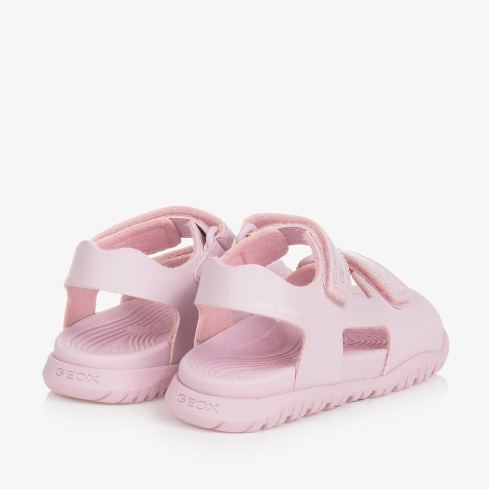 Geox - Gilrs Pink Velcro Sandals | Childrensalon