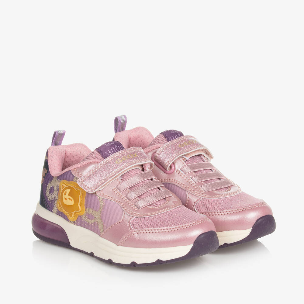 Geox - Розовые кроссовки Disney со светодиодами для девочек | Childrensalon