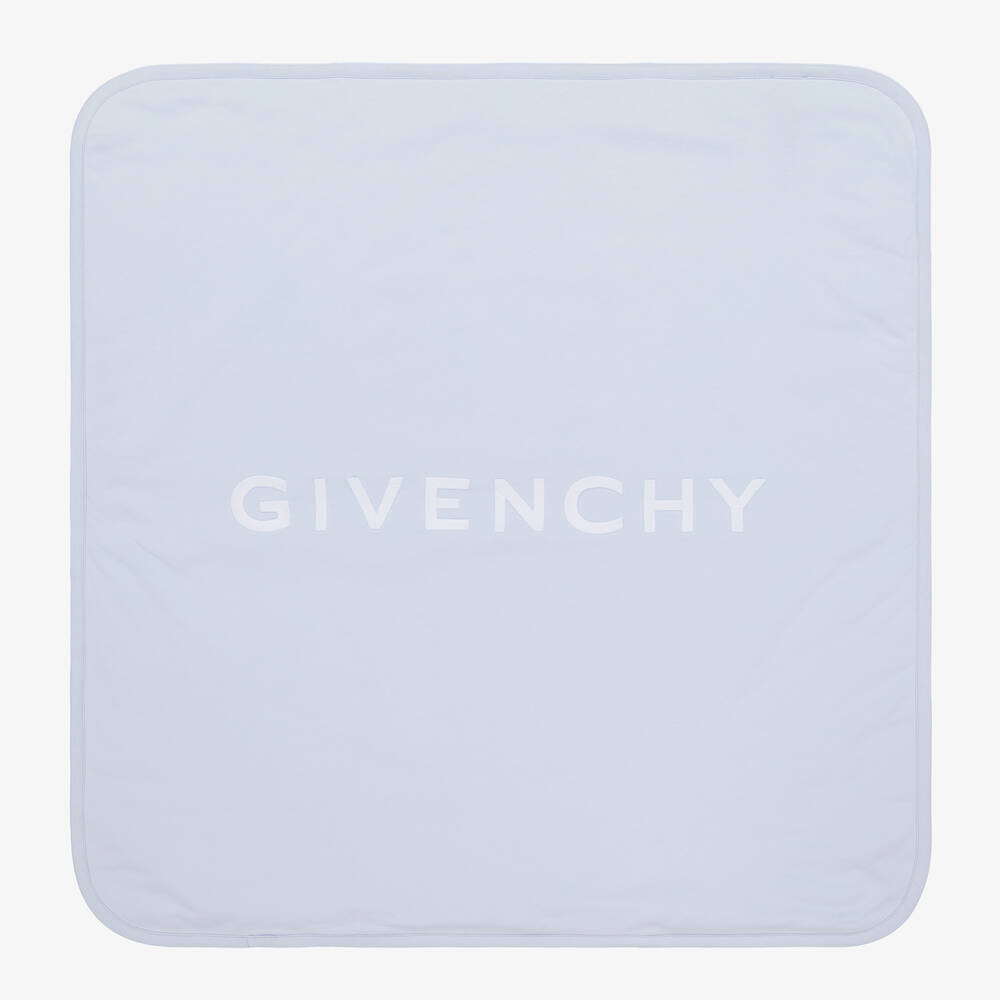 Givenchy - Blue Cotton Padded Blanket (77cm) | Childrensalon
