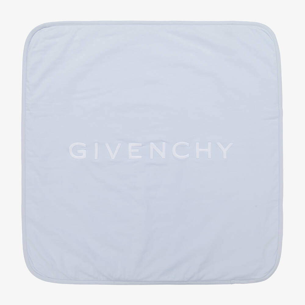Givenchy - Blue Cotton Padded Blanket (78cm) | Childrensalon