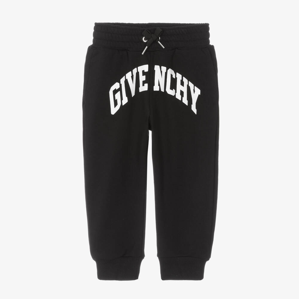 Givenchy - Pantalon de survêtement noir en coton | Childrensalon