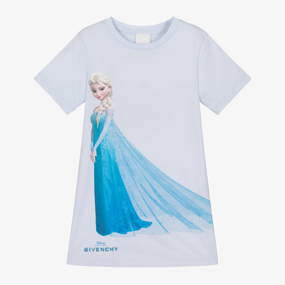 Givenchy Kids' Girls Blue Disney Cotton Dress