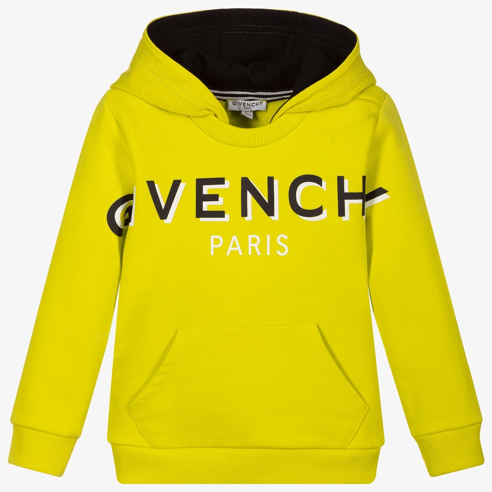 Givenchy Lime Green Logo Baby Hoodie