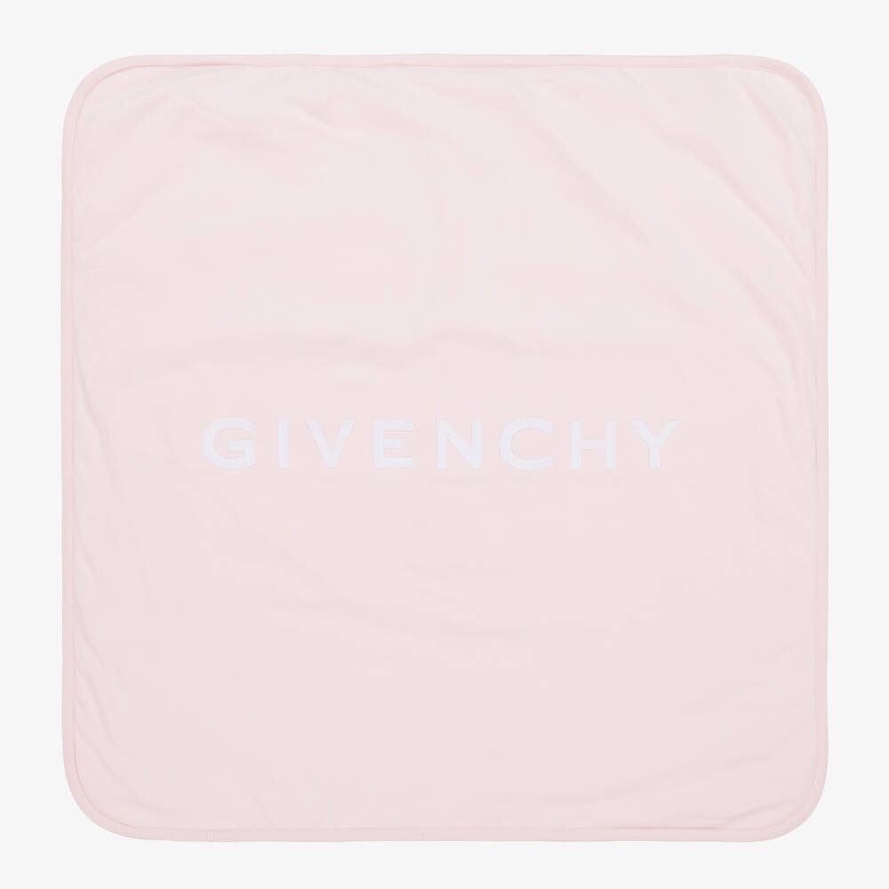 Givenchy - Pink Cotton Padded Blanket (77cm) | Childrensalon