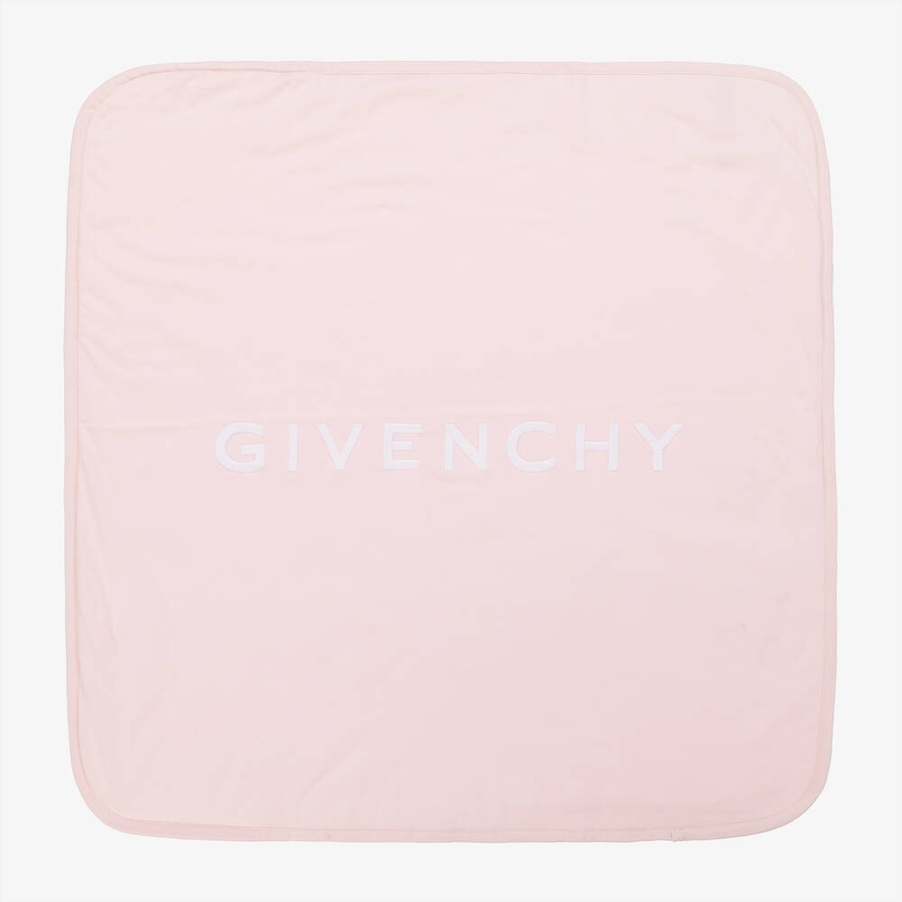 Givenchy - Pink Cotton Padded Blanket (78cm) | Childrensalon