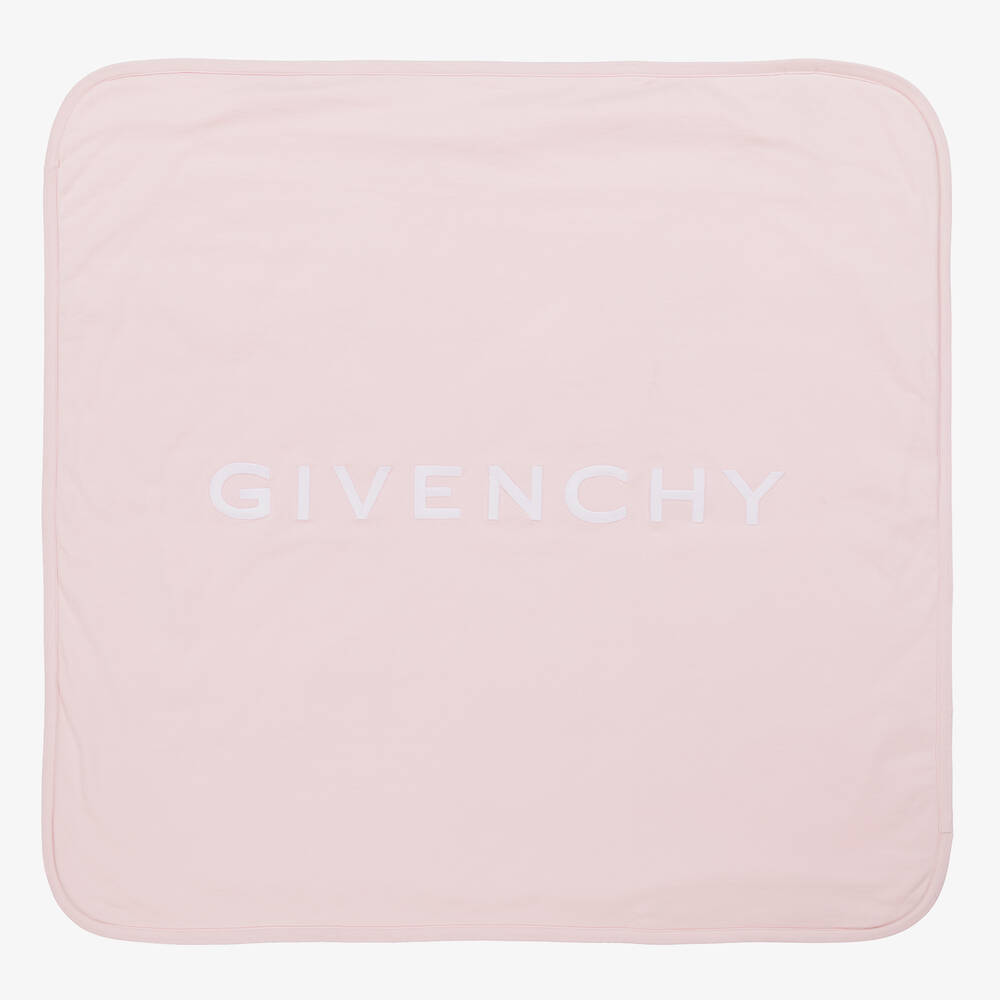 Givenchy - بطانية قطن مبطنة لون زهري للأطفال (81 سم) | Childrensalon