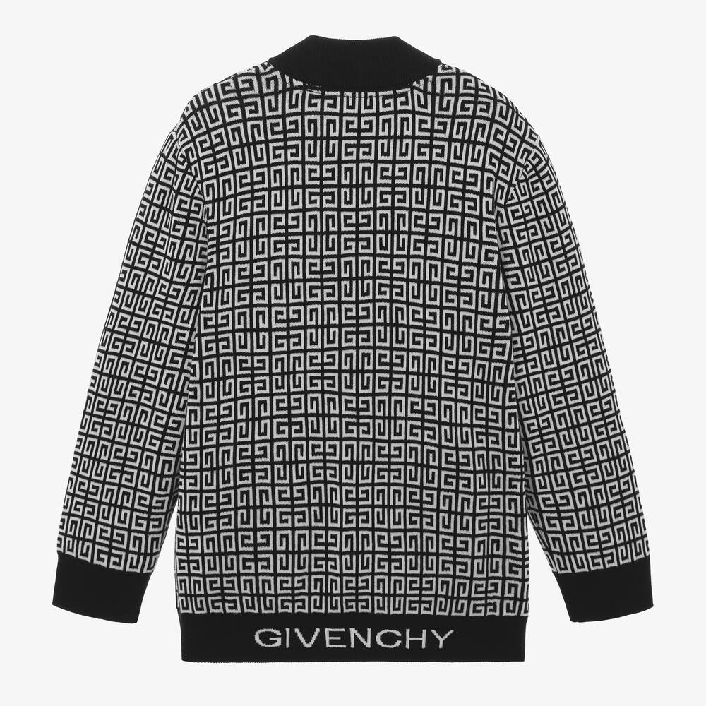 Givenchy - Teen Boys 4G Jacquard Knit Zip-Up Top | Childrensalon