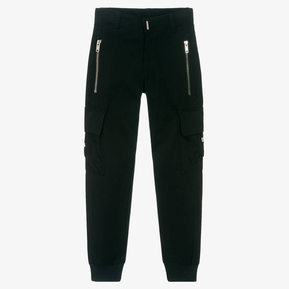 Givenchy Teen Boys Black Cargo Trousers | ModeSens