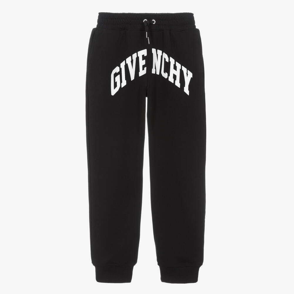 Givenchy - Черные хлопковые джоггеры для мальчиков-подростков | Childrensalon