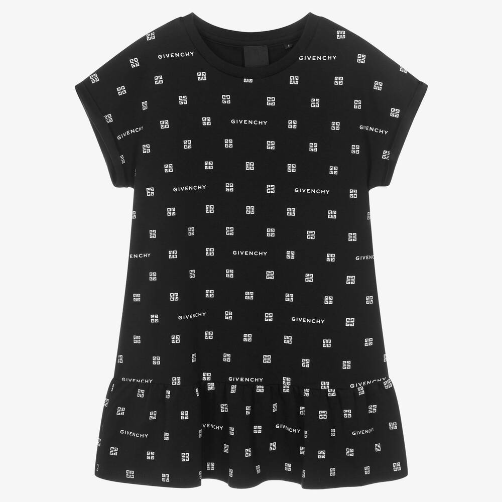 Givenchy Teen Girls Black 4G Sweatshirt Dress