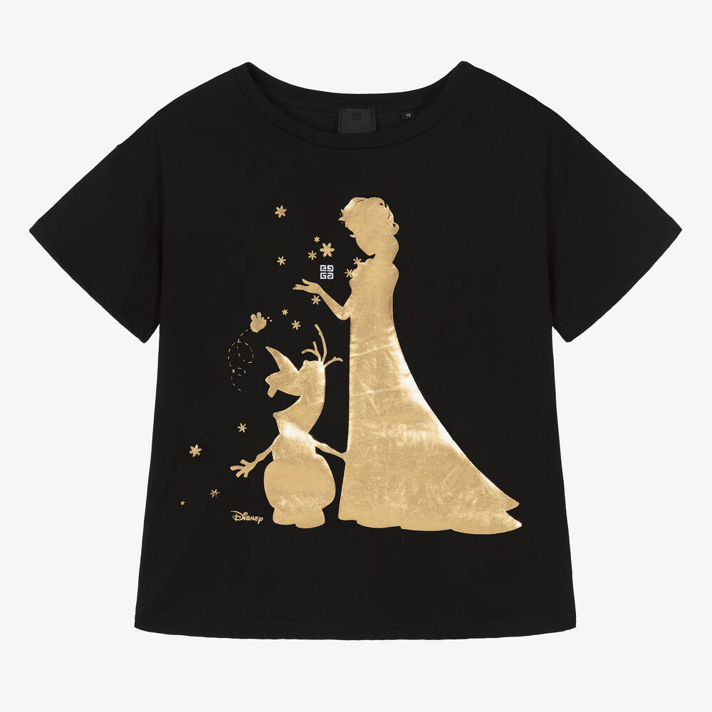 Givenchy - Teen Girls Black Cotton Disney T-Shirt | Childrensalon