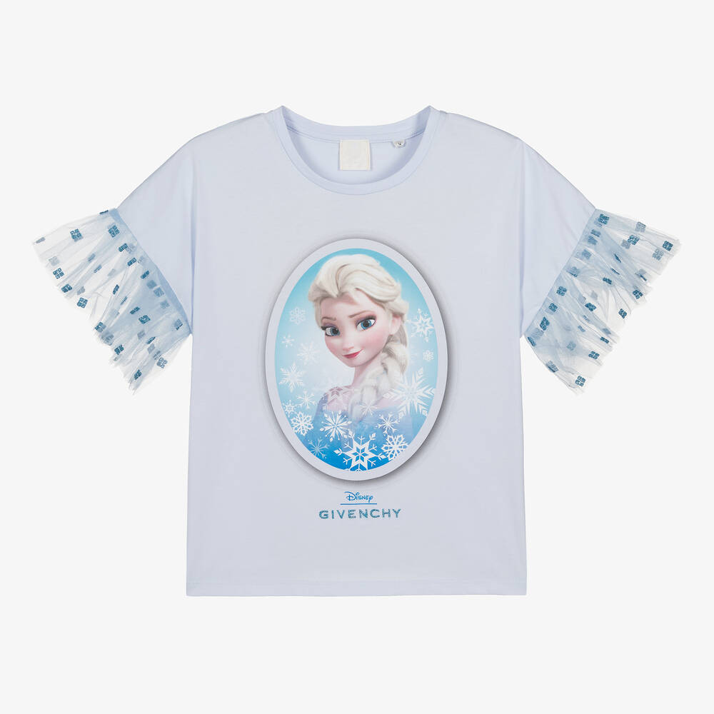 Givenchy - Teen Girls Blue Disney Cotton T-Shirt | Childrensalon