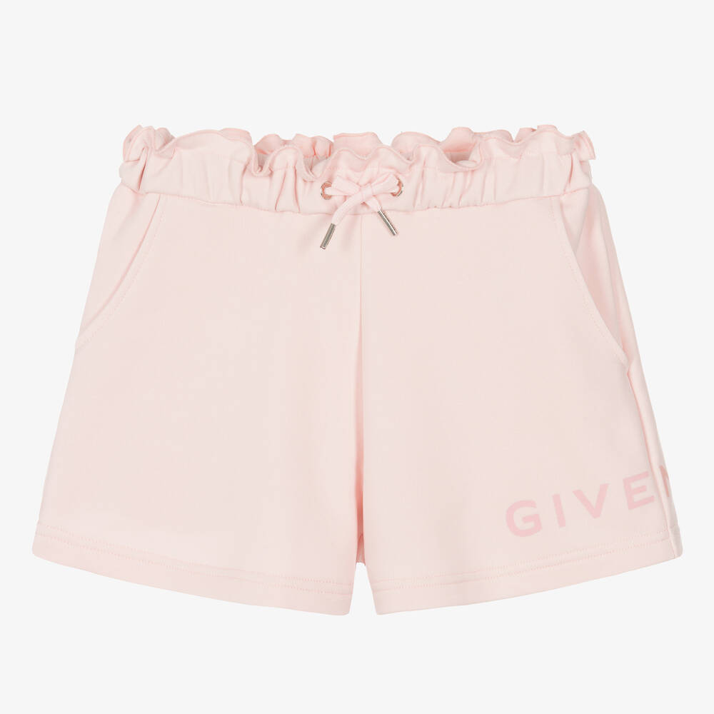 Shop Givenchy Teen Girls Pink Cotton Shorts