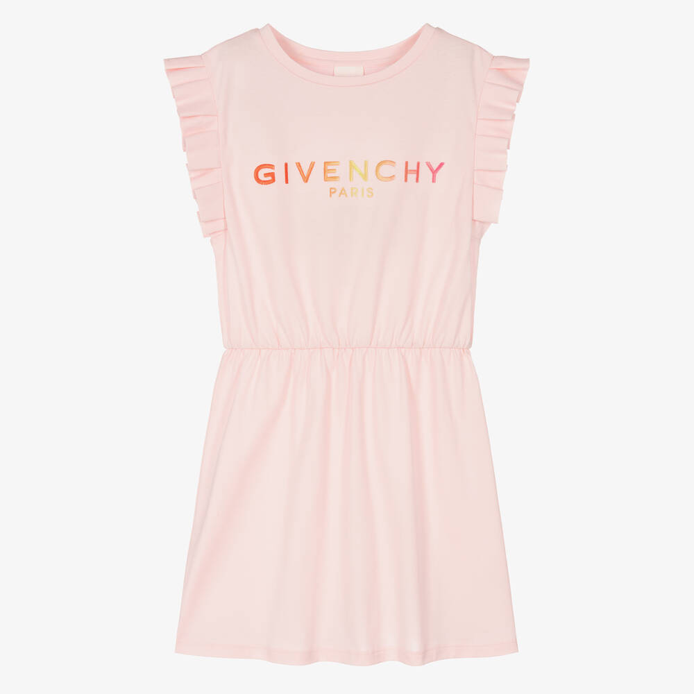 Givenchy Teen Girls Pink Gradient Logo Dress