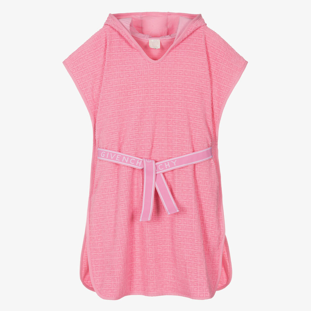 Givenchy -  منشفة شاطئ بهودي قطن لون زهري للمراهقات | Childrensalon
