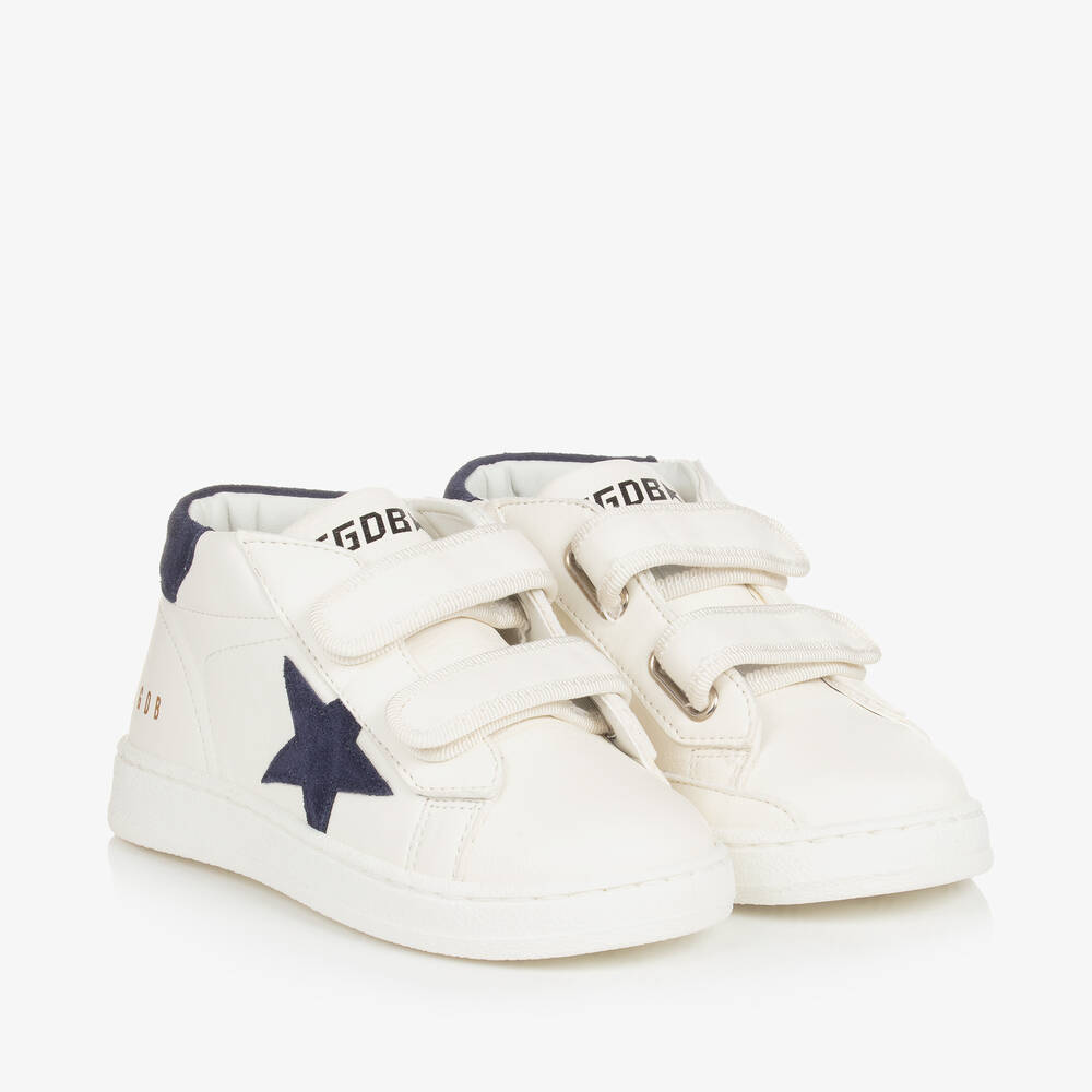 Golden Goose - White Leather High-Top Ballstar Trainers | Childrensalon