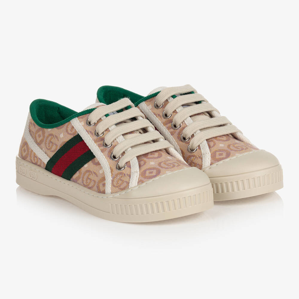 Gucci - Beige 1977 Tennis Sneakers | Childrensalon