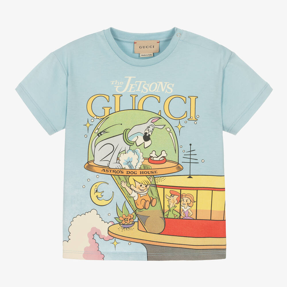 Gucci - Синяя хлопковая футболка The Jetsons  | Childrensalon