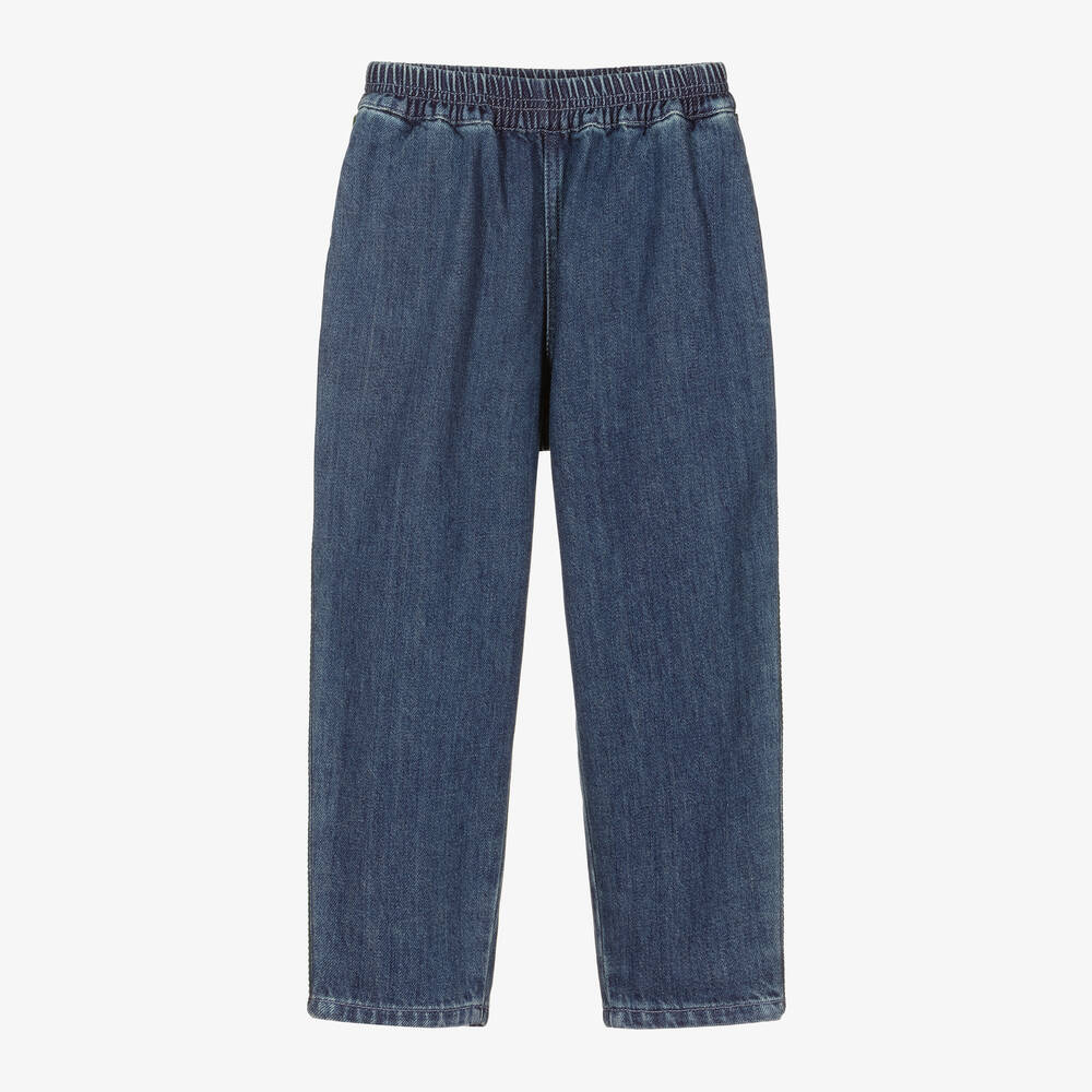 Gucci - Blue Organic Denim Trousers | Childrensalon