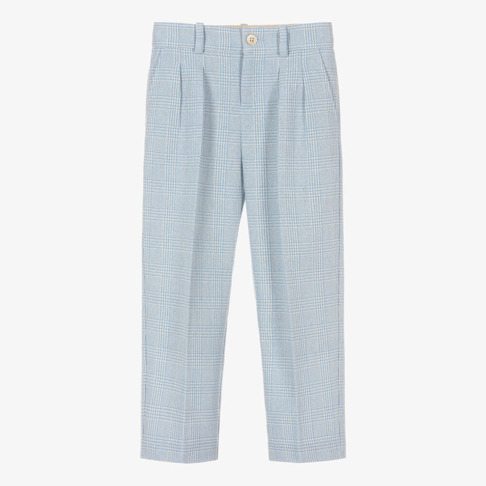 Gucci - Pantalon coton bleu laine et coton | Childrensalon
