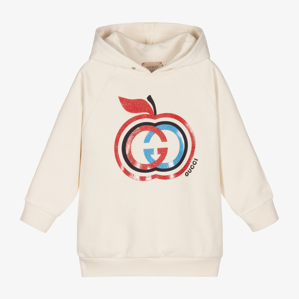 Gucci - Girls G Apple Logo Hoodie | Childrensalon