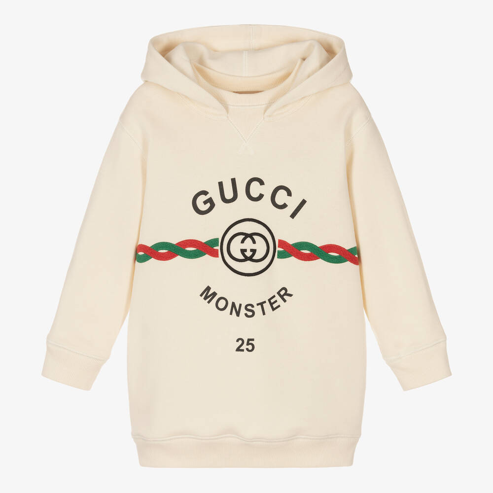 Gucci - Girls Ivory Sweatshirt Dress | Childrensalon