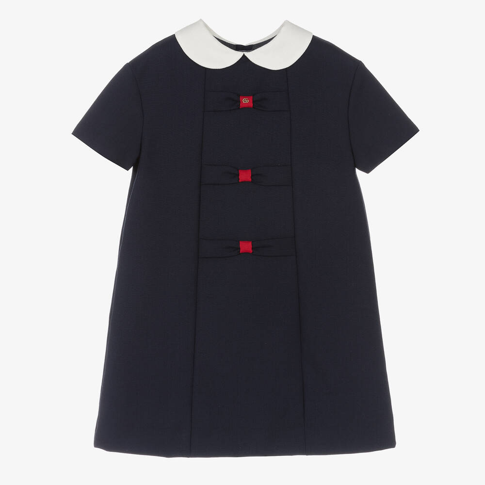 Gucci - Navyblaues Kleid für Mädchen | Childrensalon