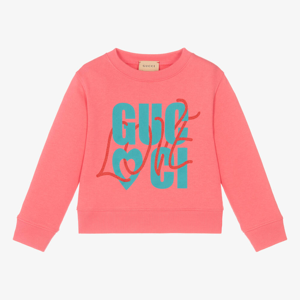 Gucci - Розовый свитшот для девочек | Childrensalon