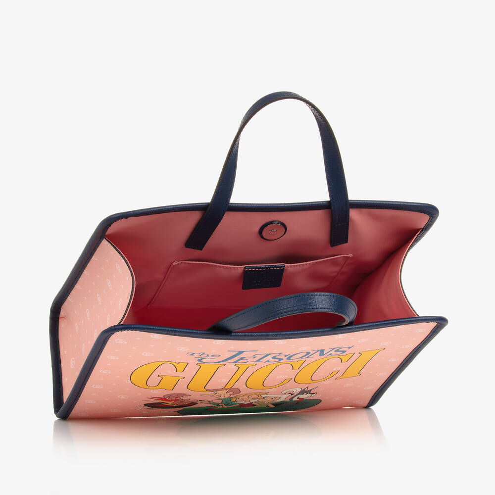 Gucci - Girls Pink The Jetsons Tote Bag (28cm) | Childrensalon