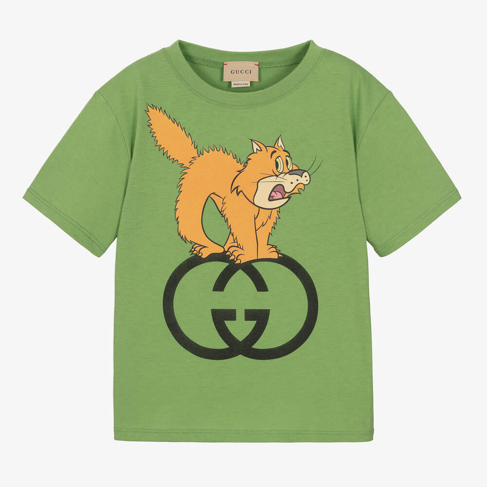 Gucci - Green Cotton The Jetsons T-Shirt | Childrensalon