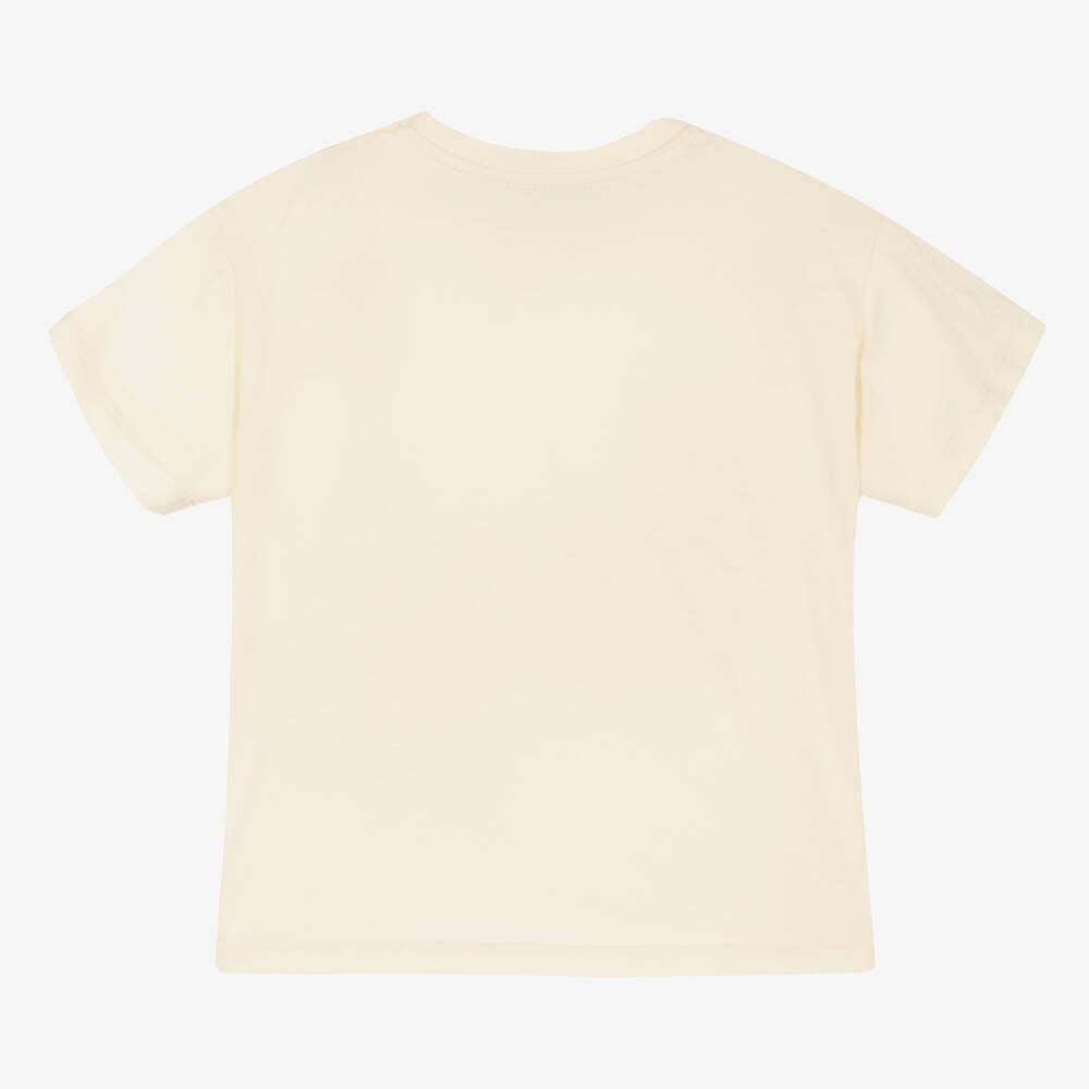 Gucci - Ivory Cotton Baby T-Shirt | Childrensalon