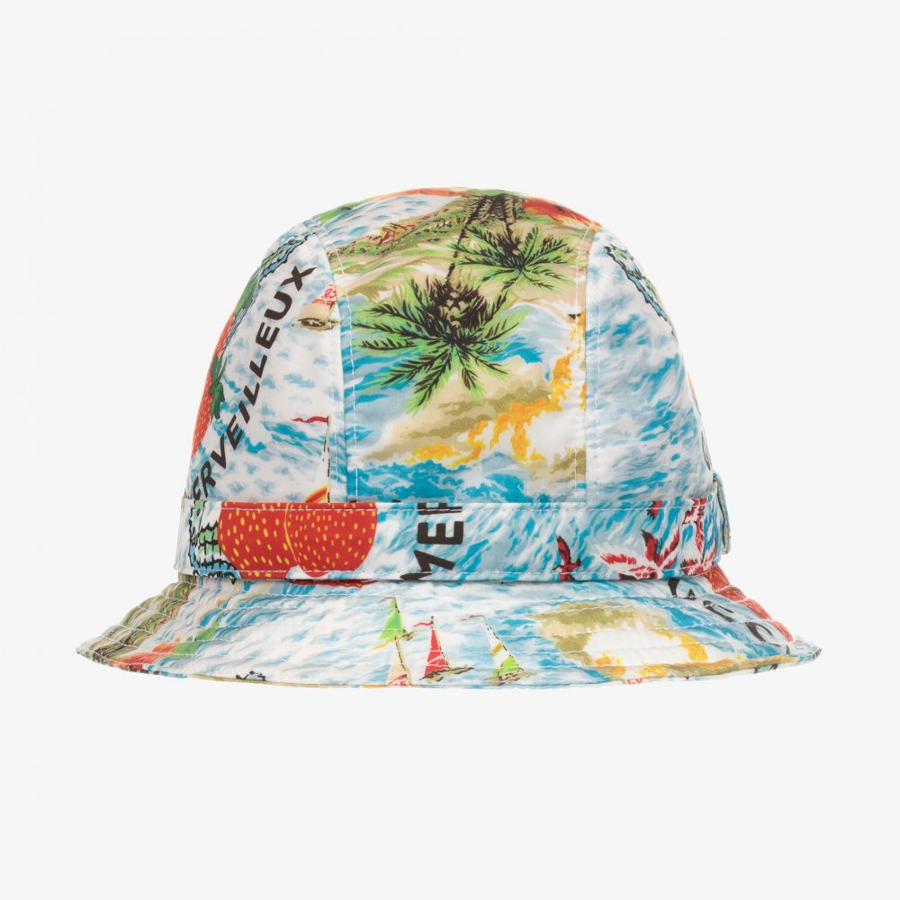 Gucci - Nylon Strawberry Smoothie Hat | Childrensalon