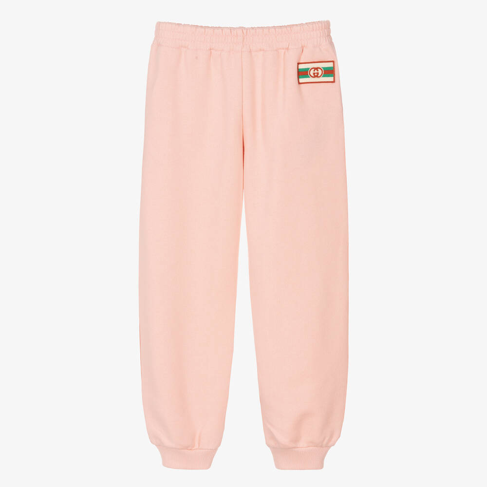 Gucci - Pantalon de jogging rose en coton | Childrensalon