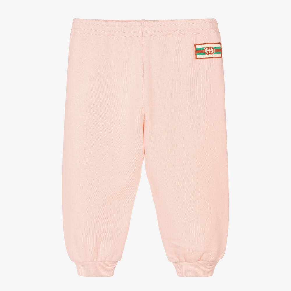 Gucci - Pantalon de jogging rose en coton | Childrensalon
