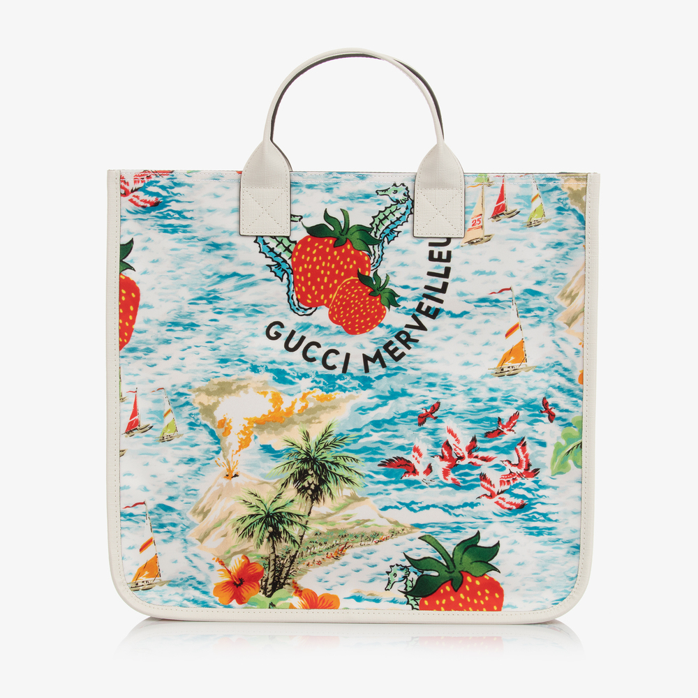 Gucci - Strawberry Tote Bag (34cm) | Childrensalon