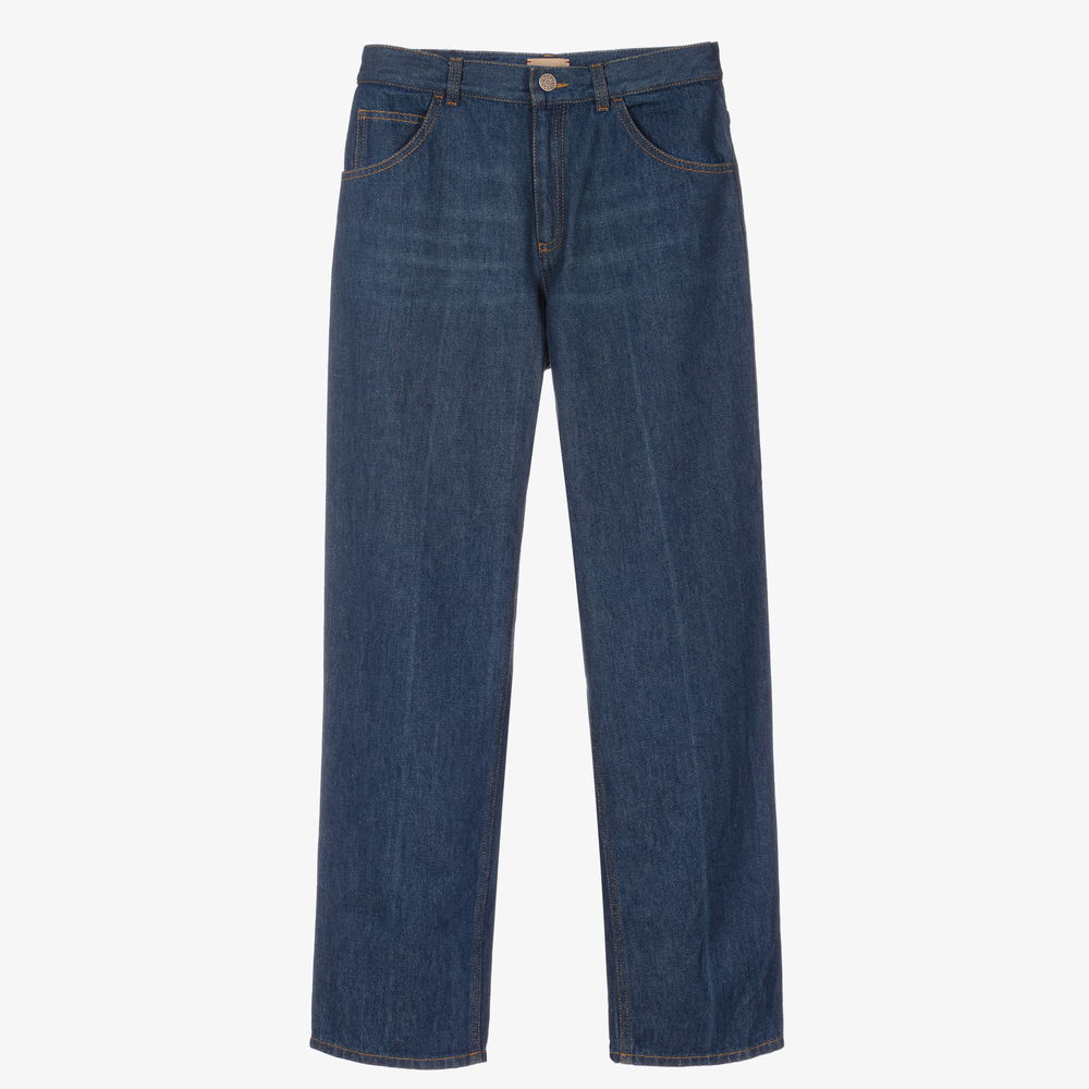 Gucci - Blaue Teen Jeans mit weitem Bein (J) | Childrensalon