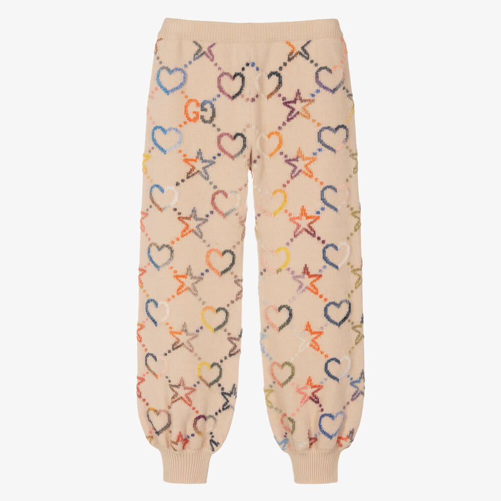 Gucci - Pantalon beige en laine Ado fille | Childrensalon