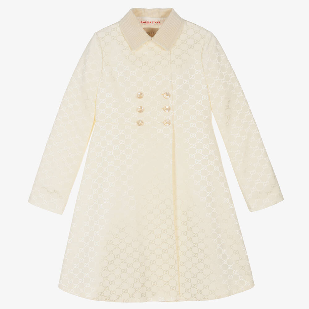 Gucci - Кремовое пальто для девочек-подростков | Childrensalon