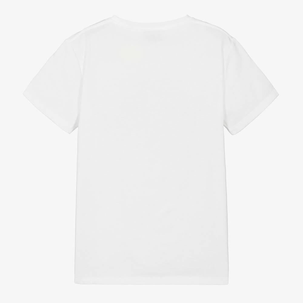 Gucci - Teen White Cotton Logo T-Shirt | Childrensalon