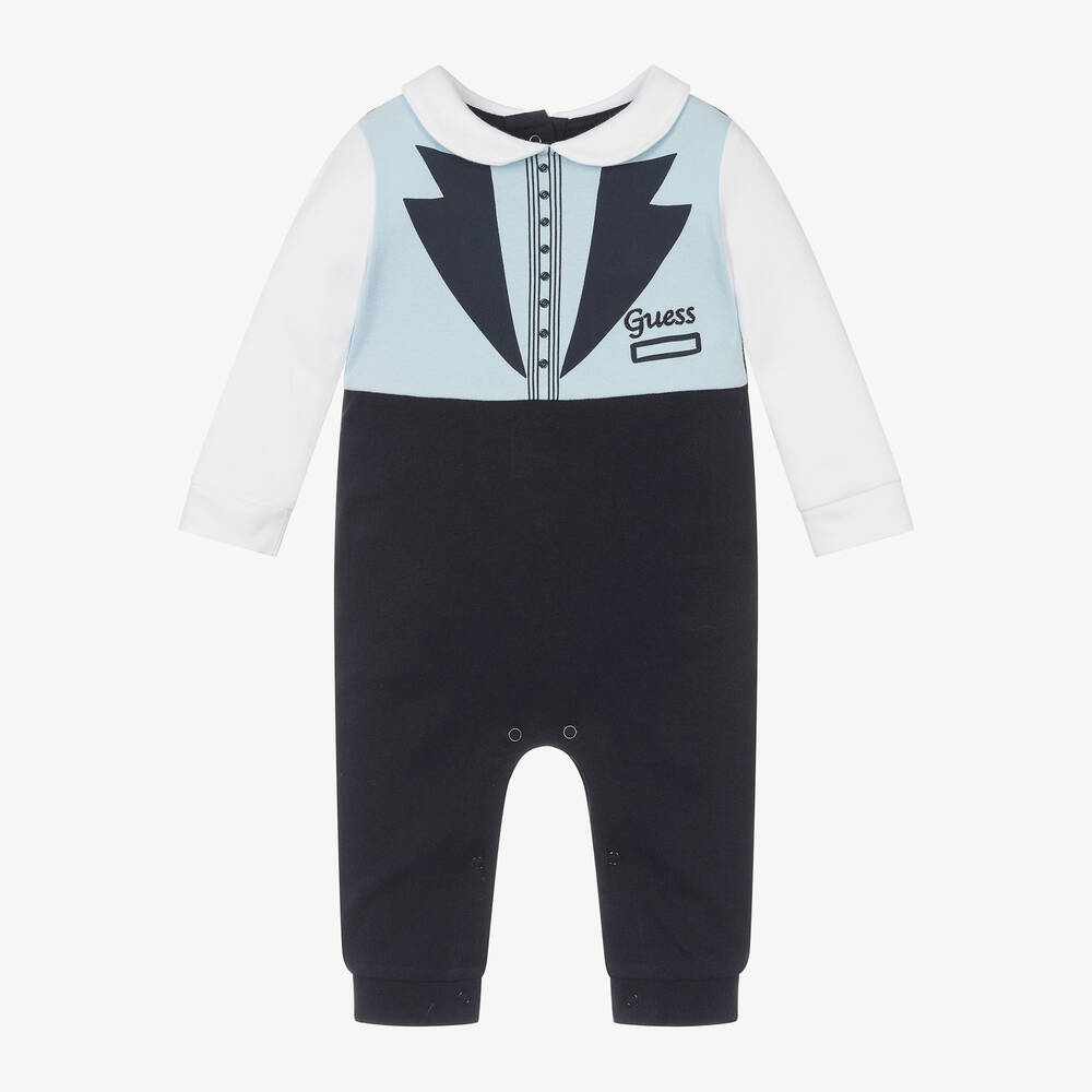 Guess - Pyjama bleu en coton bébé garçon | Childrensalon