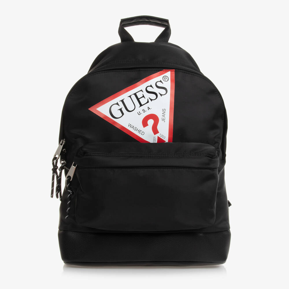 Guess -  حقيبة ظهر بشعار المثلث لون أسود (39 سم)  | Childrensalon