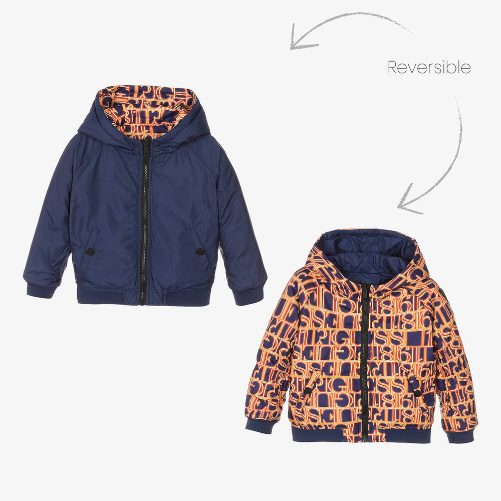 Guess - Blue Reversible Jacket | Childrensalon