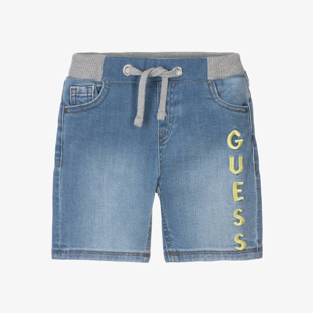 Shop Guess Boys Blue Denim Shorts